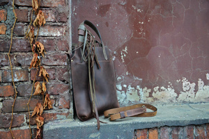 Torba skórzana plus organizer