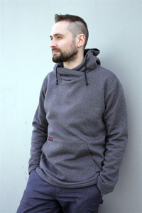 Bluza męska szara, bluza kangur męska , bluza z kapturem męska szara