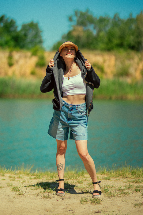 Bluza bawełniana, boho bluza z kapturem, Polska marka, kurtka ramoneska czarna bawełniana