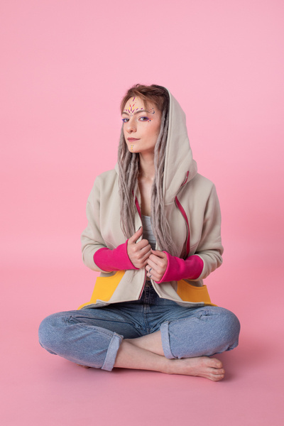 Gray Women Sweatshirt, Sweatshirt Cardigan, Wrap Cardigan, Plus Size Clothing, Zipped Sweatshirt,Asymmetrical Cardigan,Minimalist Sweatshirt