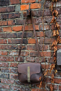 Torba skórzana plus organizer, listonoszka