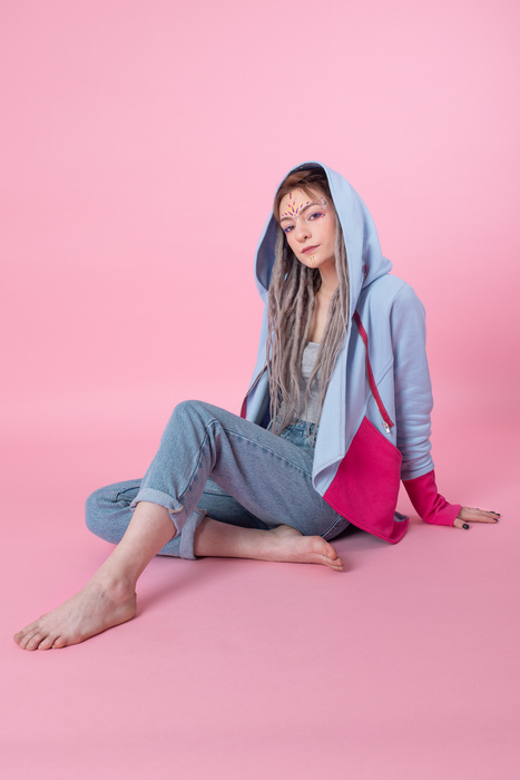 Gray Women Sweatshirt, Sweatshirt Cardigan, Wrap Cardigan, Plus Size Clothing, Zipped Sweatshirt,Asymmetrical Cardigan,Minimalist Sweatshirt