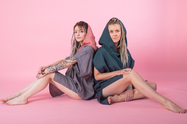 sukienka z tkaniny konopnej, 100% Hemp, sukienka letnia, tunika plażowa , polski produkt