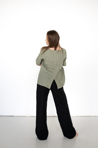 koszulka bluzka lniana , polski len, , polska marka, luźna lniana tunika damska