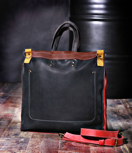 Torebka skórzana, duża aktówka skórzana