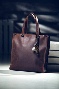 Torebka skórzana ręcznie robiona, aktówka skórzana , torba handmade, 