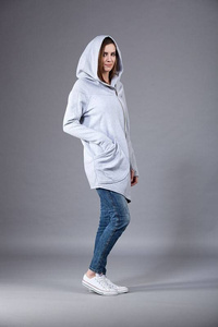 Bluza , płaszcz damski bawełniany asymetryczny 