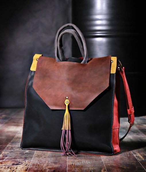 Torebka skórzana, duża aktówka skórzana